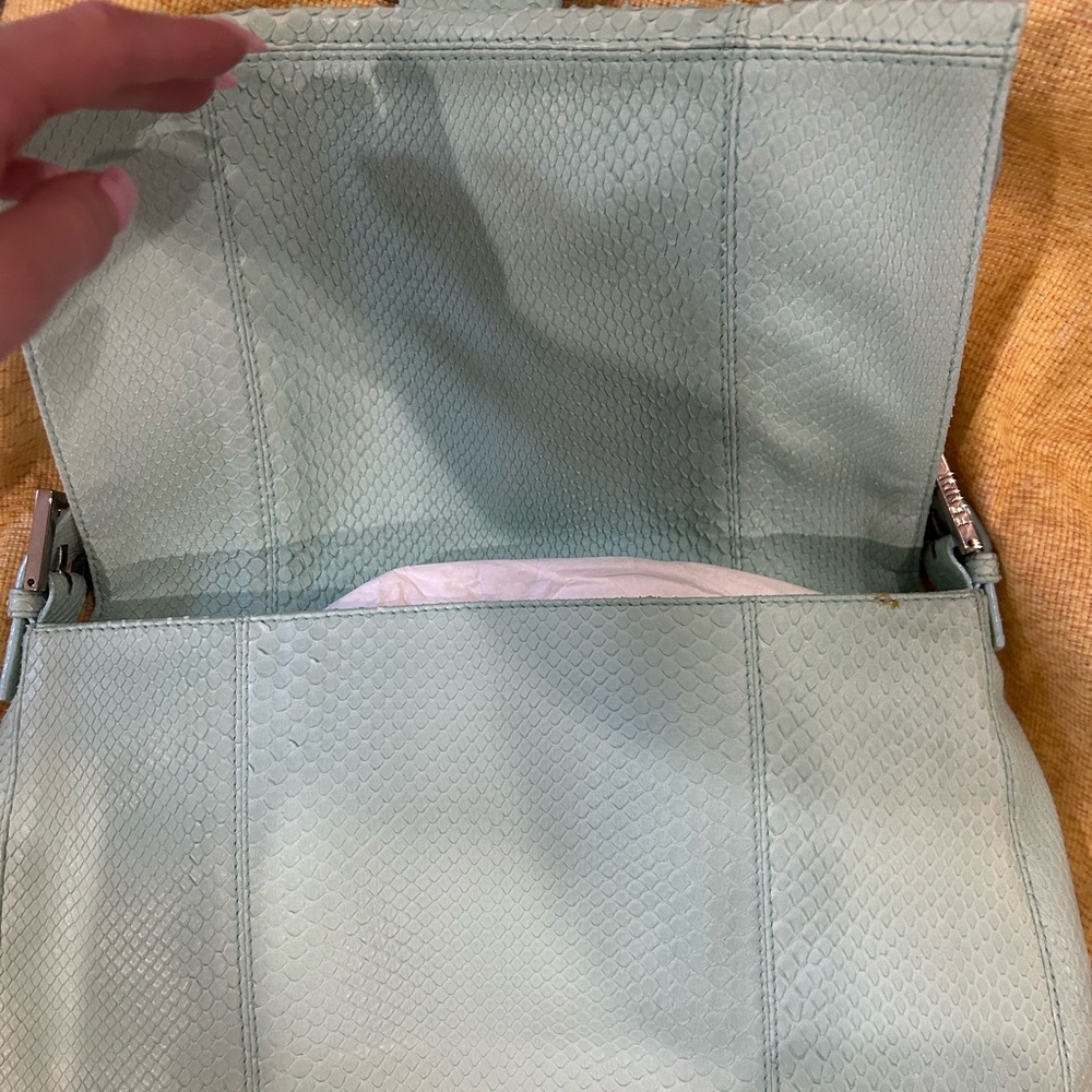 Fendi Mint Textured Shoulder Bag - Picture 3 of 6